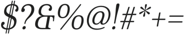 Cabrito Serif Norm Regular Italic otf (400) Font OTHER CHARS