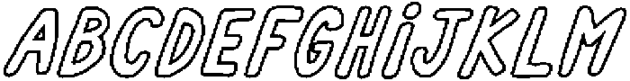 Cafelia Doppio Ouline2 Oblique otf (400) FONT