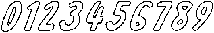 Cafelia Doppio Outline1 Oblique otf (400) Font OTHER CHARS