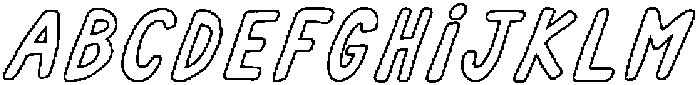 Cafelia Doppio Outline1 Oblique otf (400) FONT