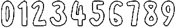 Cafelia Doppio Outline1 otf (400) Font OTHER CHARS