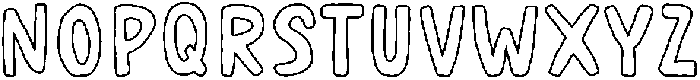 Cafelia Doppio Outline1 otf (400) Font UPPERCASE