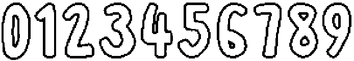 Cafelia Doppio Outline2 otf (400) Font OTHER CHARS