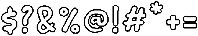 Cafelia Doppio Outline2 otf (400) Font OTHER CHARS
