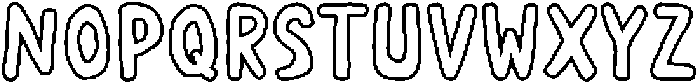 Cafelia Doppio Outline2 otf (400) Font LOWERCASE
