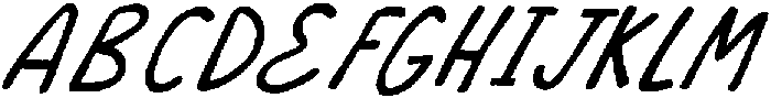 Cafelia Doppio Script Oblique otf (400) Font UPPERCASE