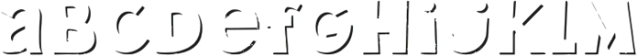 Caffeination Rough Shadow FX otf (400) Font LOWERCASE