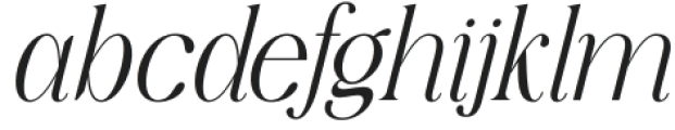 Cafock Molline Italic otf (400) Font LOWERCASE