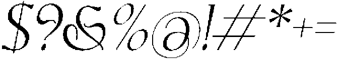 Cagliari Italic otf (400) Font OTHER CHARS