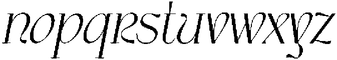 Cagliari Italic otf (400) Font LOWERCASE