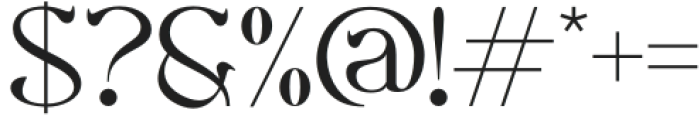 Cagore Regular otf (400) Font OTHER CHARS