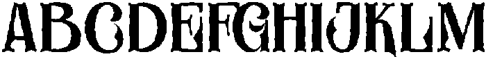 Cahyper Rough otf (400) Font UPPERCASE