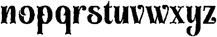 Cahyper Rough otf (400) Font LOWERCASE