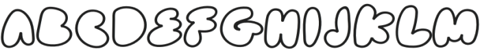 Cake Bake Outline otf (400) Font LOWERCASE