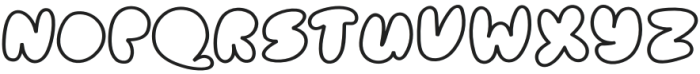 Cake Bake Outline otf (400) Font LOWERCASE