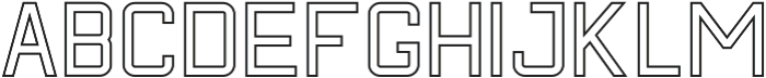 Calabasas Thick Outline ttf (400) Font UPPERCASE