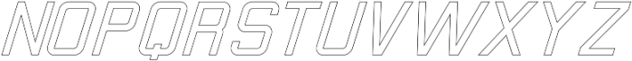 Calabasas Thin Outline Italic ttf (100) Font LOWERCASE