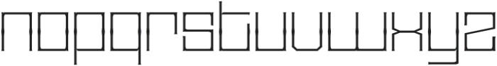 Calarau Thin Expanded otf (100) Font LOWERCASE