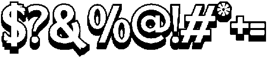 Calathea 3D Extrude otf (400) Font OTHER CHARS