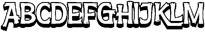Calathea 3D Extrude otf (400) Font UPPERCASE