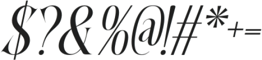 Calben Italic otf (400) Font OTHER CHARS