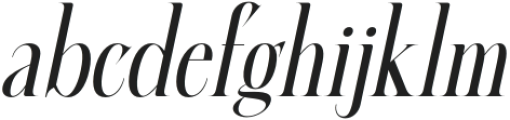 Calben Italic otf (400) Font LOWERCASE