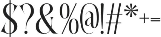 Calben Regular otf (400) Font OTHER CHARS