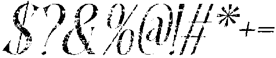 Calben Stamp Italic otf (400) Font OTHER CHARS