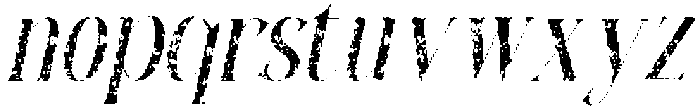 Calben Stamp Italic otf (400) Font LOWERCASE