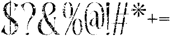 CalbenStamp-Regular otf (400) Font OTHER CHARS