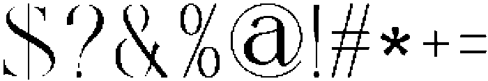 Caldera Regular ttf (400) Font OTHER CHARS