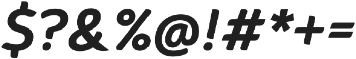 Caldina SemiBold Italic otf (600) Font OTHER CHARS