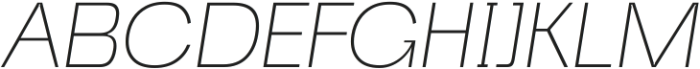 Caleb Grotesk ExtraLightItalic ttf (200) Font UPPERCASE