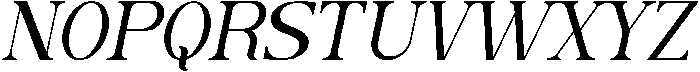 Caleny Italic otf (400) Font UPPERCASE
