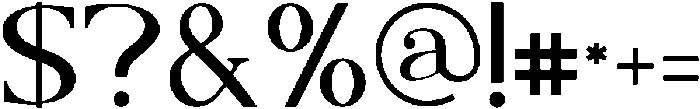 Caleny otf (400) Font OTHER CHARS