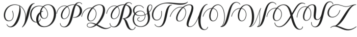 Calestine Calligraphy Regular otf (400) Font UPPERCASE