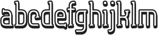 Caleuche Light Inline otf (300) Font LOWERCASE