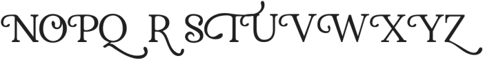 Calgary Serif Font Swirly Regular otf (400) Font UPPERCASE