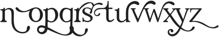 Calgary Serif Font Swirly Regular otf (400) Font LOWERCASE