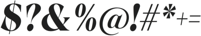 Calgera Black Condensed Oblique otf (900) Font OTHER CHARS