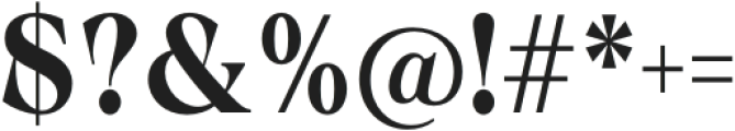 Calgera Bold Condensed Contrast otf (700) Font OTHER CHARS
