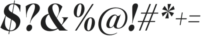 Calgera Bold Condensed Oblique otf (700) Font OTHER CHARS