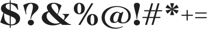 Calgera Bold Expanded Contrast otf (700) Font OTHER CHARS
