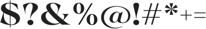 Calgera Bold Expanded otf (700) Font OTHER CHARS