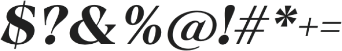 Calgera Bold Oblique Contrast otf (700) Font OTHER CHARS
