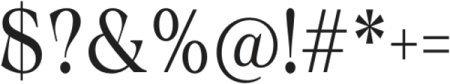 Calgera Condensed Contrast otf (400) Font OTHER CHARS