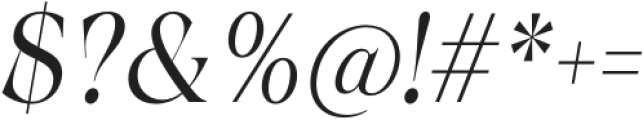 Calgera Condensed Oblique otf (400) Font OTHER CHARS