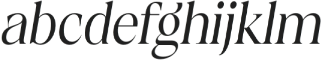 Calgera Condensed Oblique otf (400) Font LOWERCASE