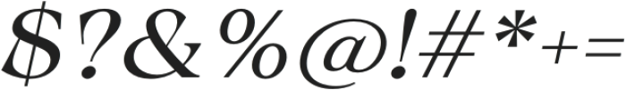 Calgera Exp Obl Contrast otf (400) Font OTHER CHARS