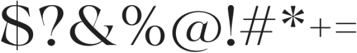 Calgera Expanded otf (400) Font OTHER CHARS